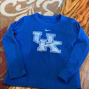 Nike Boys size 4 long sleeve shirt UK Wildcats